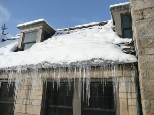 Ice Dam Slate Roof