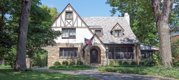 home with slate roof
